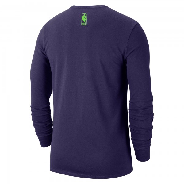 Футболка с длинным рукавом New Orleans Pelicans Nike 2024/25 City Edition Essential Logo - Purple