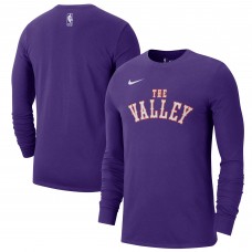 Футболка с длинным рукавом Phoenix Suns Nike 2024/25 City Edition Essential Logo - Purple