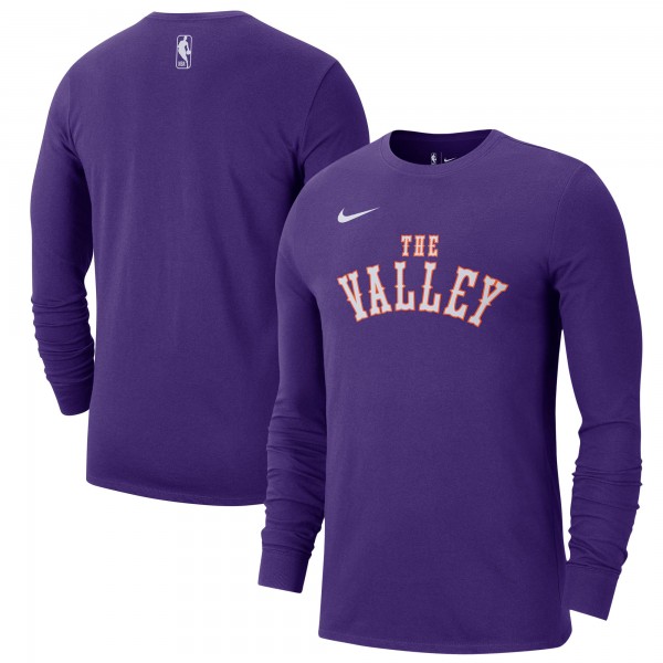 Футболка с длинным рукавом Phoenix Suns Nike 2024/25 City Edition Essential Logo - Purple