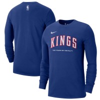 Футболка с длинным рукавом Sacramento Kings Nike 2024/25 City Edition Essential Logo - Blue