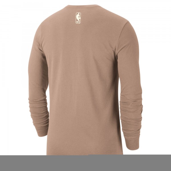 Футболка с длинным рукавом Chicago Bulls Nike 2024/25 City Edition Essential Logo - Tan