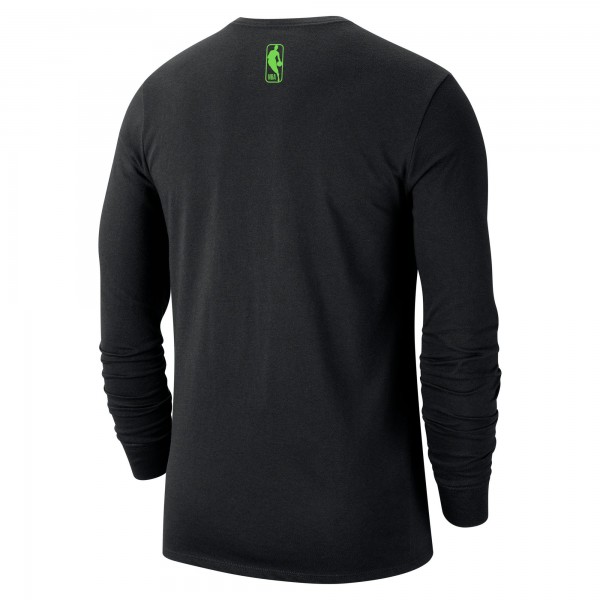 Футболка с длинным рукавом Boston Celtics Nike 2024/25 City Edition Essential Logo - Black