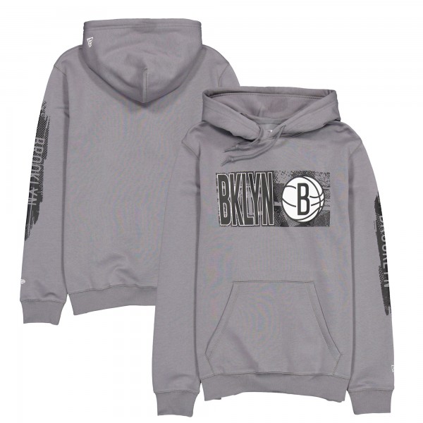 Толстовка Brooklyn Nets New Era Tip-Off Collection - Charcoal