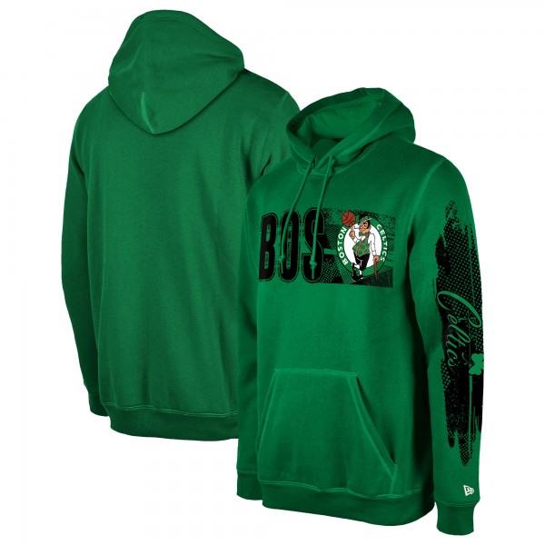 Boston Celtics New Era Green Tip-Off Collection Pullover Hoodie
