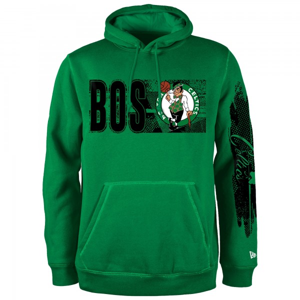 Boston Celtics New Era Green Tip-Off Collection Pullover Hoodie