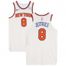 DaQuan Jeffries New York Knicks Fanatics Authentic Game-Used #8 White Nike Jersey vs. Minnesota Timberwolves on November 20, 2023 - Size 50+4