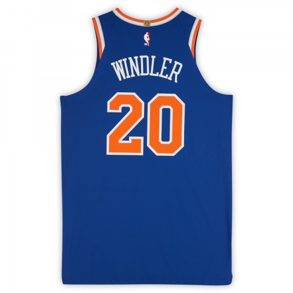 Dylan Windler New York Knicks Fanatics Authentic Game-Used #20 Blue Nike Jersey vs. New Orleans Pelicans on October 28, 2023 - Size 50+4