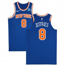DaQuan Jeffries New York Knicks Fanatics Authentic Game-Used #8 Blue Nike Jersey vs. New Orleans Pelicans on October 28, 2023 - Size 50+4