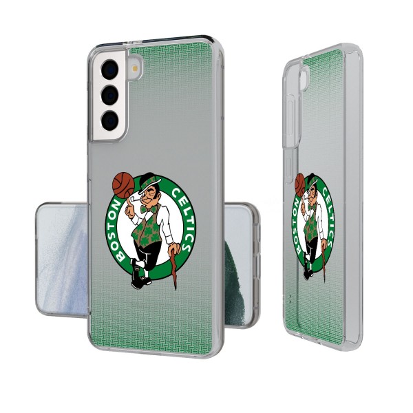 Boston Celtics Linen Logo Galaxy Clear Case
