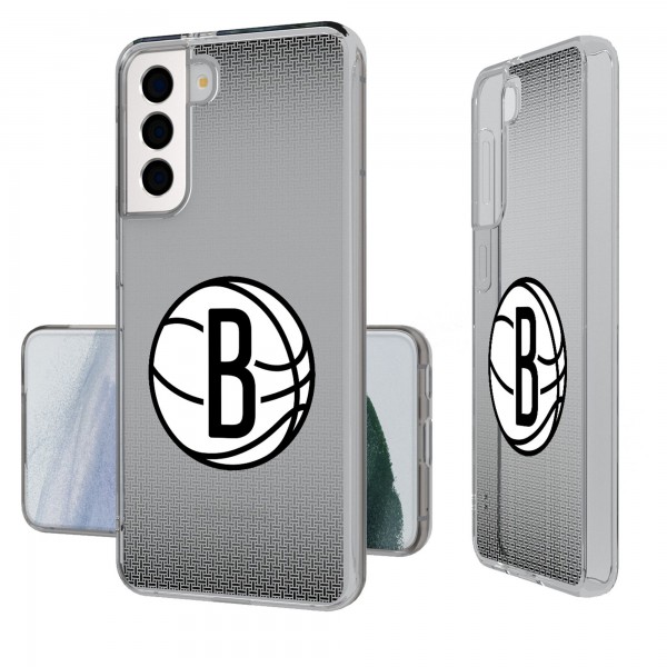 Brooklyn Nets Linen Logo Galaxy Clear Case