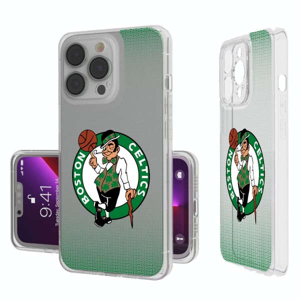 Boston Celtics Linen Logo iPhone Clear Case