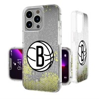 Brooklyn Nets Linen Logo iPhone Glitter Case