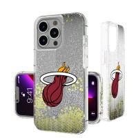 Miami Heat Linen Logo iPhone Glitter Case