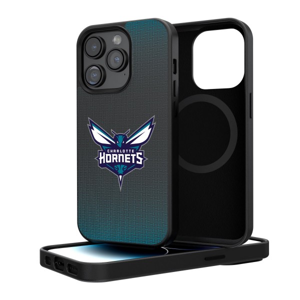 Charlotte Hornets Linen Logo iPhone Magnetic Bump Case