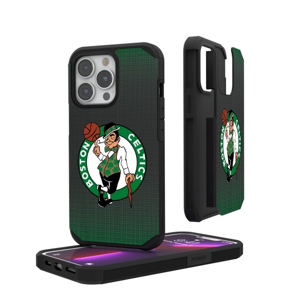 Boston Celtics Linen Logo iPhone Rugged Case