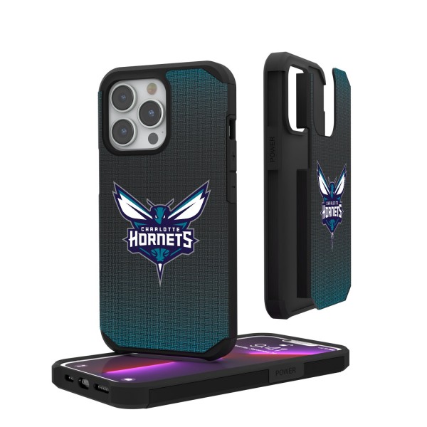 Charlotte Hornets Linen Logo iPhone Rugged Case