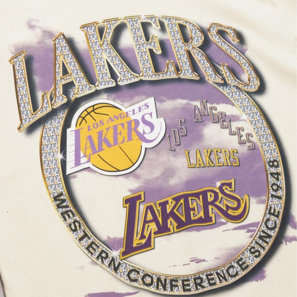 Футболка Los Angeles Lakers Mitchell & Ness Hardwood Classics Vintage Soul Crown Jewels - Tan
