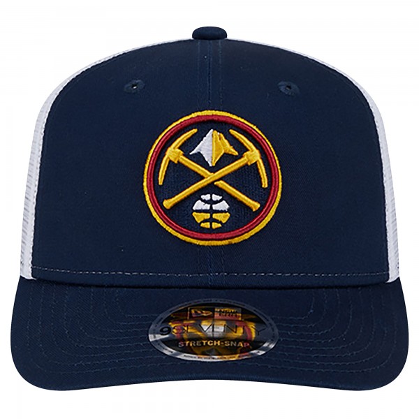 Бейсболка Denver Nuggets New Era Navy/White Trucker 9SEVENTY