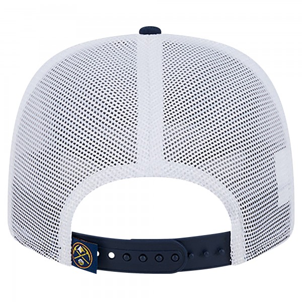 Бейсболка Denver Nuggets New Era Navy/White Trucker 9SEVENTY