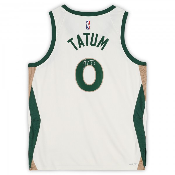 Jayson Tatum Boston Celtics Autographed Fanatics Authentic White Nike 2023-24 City Edition Swingman Jersey