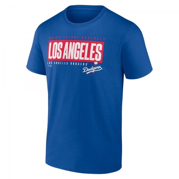 Los Angeles Dodgers Royal Blocked Out T-Shirt