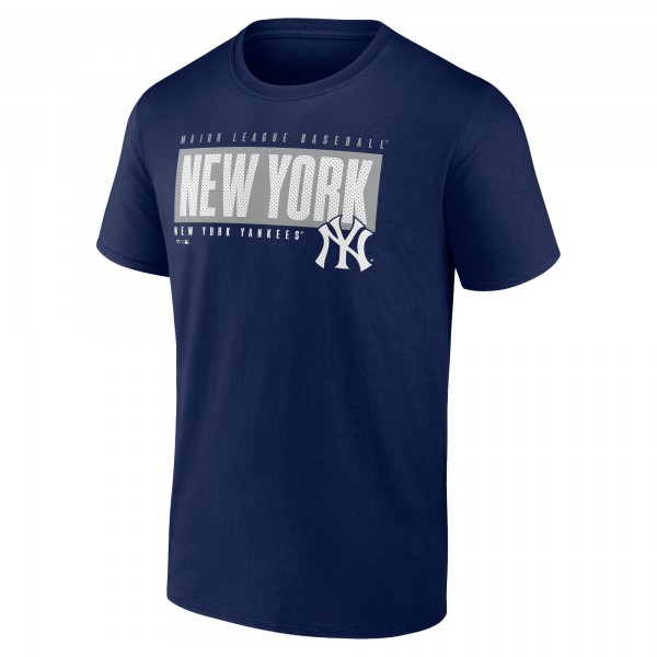 New York Yankees Navy Blocked Out T-Shirt