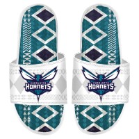Шлепки Charlotte Hornets ISlide Shooting Touch Rwanda Pattern Gel - White