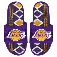Шлепки Los Angeles Lakers ISlide Shooting Touch Rwanda Pattern Gel - Purple