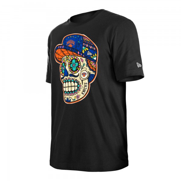 Футболка New York Knicks New Era Unisex Sugar Skull - Black