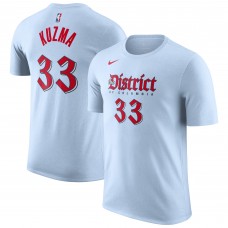 Washington Wizards Kyle Kuzma Nike Powder Blue 2024/25 City Edition Name & Number T-Shirt