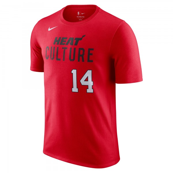 Футболка Tyler Herro Miami Heat Nike 2024/25 City Edition Name & Number - Red