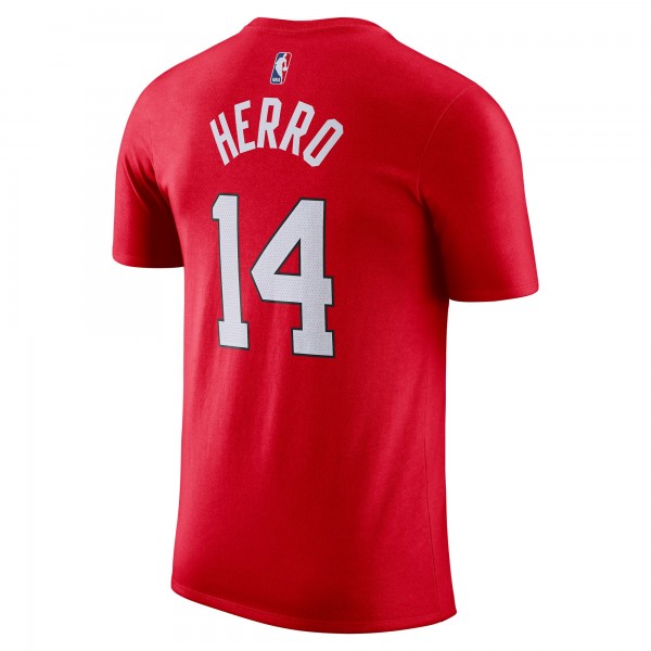Футболка Tyler Herro Miami Heat Nike 2024/25 City Edition Name & Number - Red