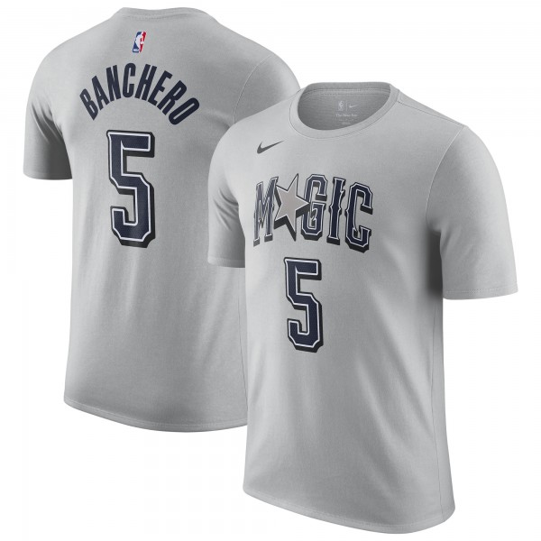 Футболка Paolo Banchero Orlando Magic Nike 2024/25 City Edition Name & Number - Silver