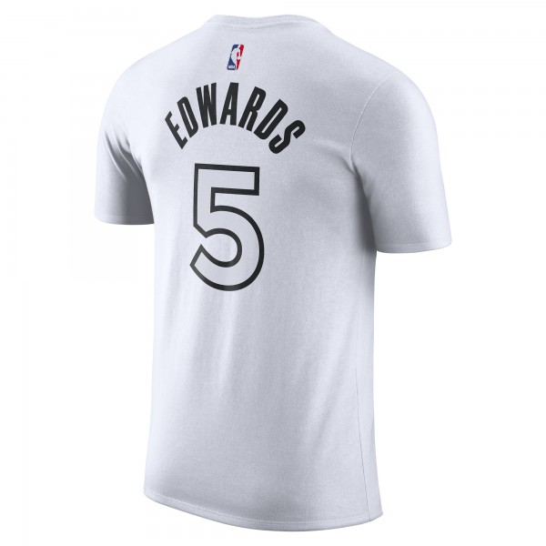 Футболка Anthony Edwards Minnesota Timberwolves Nike 2024/25 City Edition Name & Number - White
