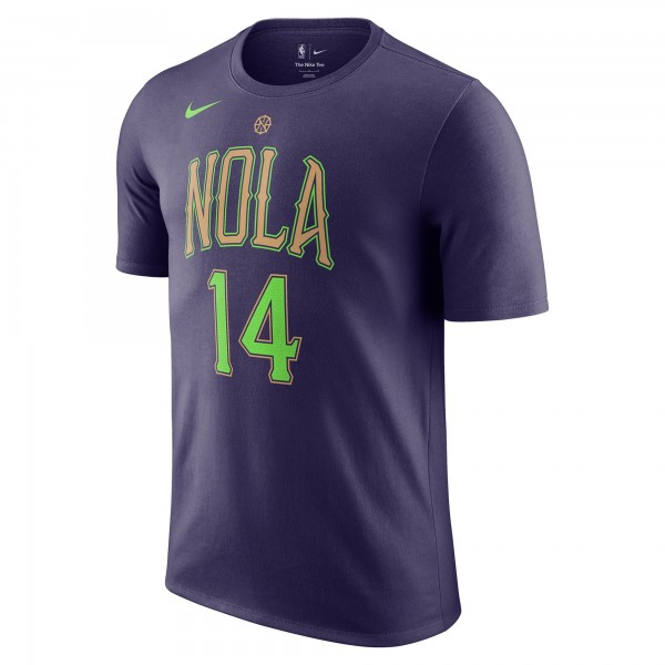 Футболка Brandon Ingram New Orleans Pelicans Nike 2024/25 City Edition Name & Number - Purple