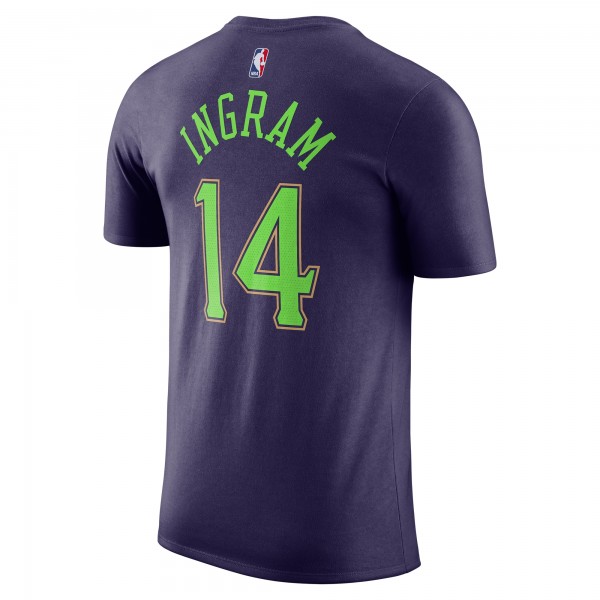 Футболка Brandon Ingram New Orleans Pelicans Nike 2024/25 City Edition Name & Number - Purple
