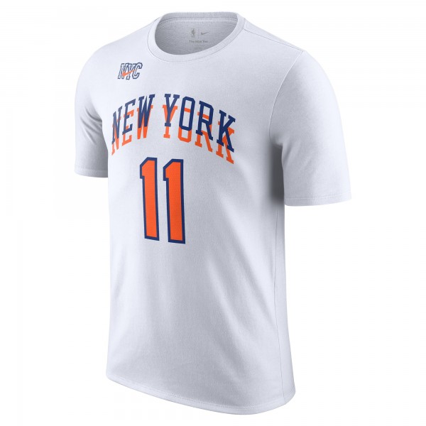 Футболка Jalen Brunson New York Knicks Nike 2024/25 City Edition Name & Number - White