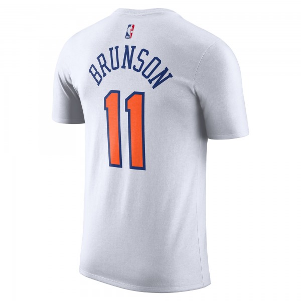 Футболка Jalen Brunson New York Knicks Nike 2024/25 City Edition Name & Number - White