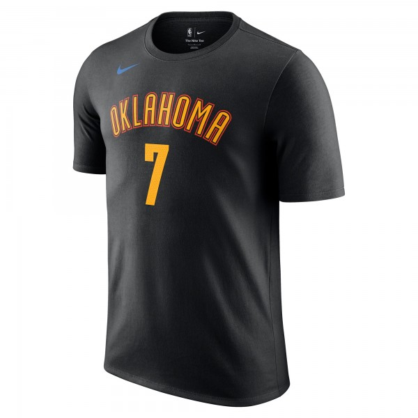 Футболка Chet Holmgren Oklahoma City Thunder Nike 2024/25 City Edition Name & Number - Black