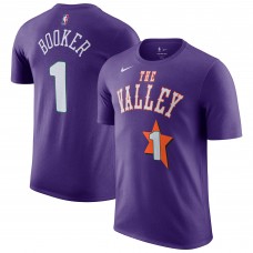 Футболка Devin Booker Phoenix Suns Nike 2024/25 City Edition Name & Number - Purple