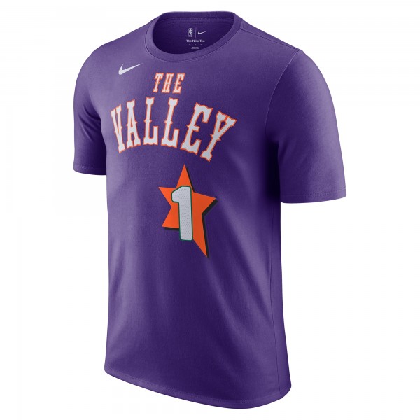 Футболка Devin Booker Phoenix Suns Nike 2024/25 City Edition Name & Number - Purple