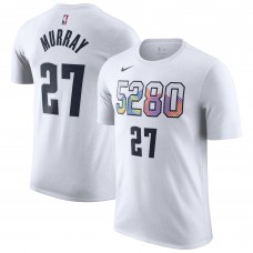 Футболка Jamal Murray Denver Nuggets Nike 2024/25 City Edition Name & Number - White