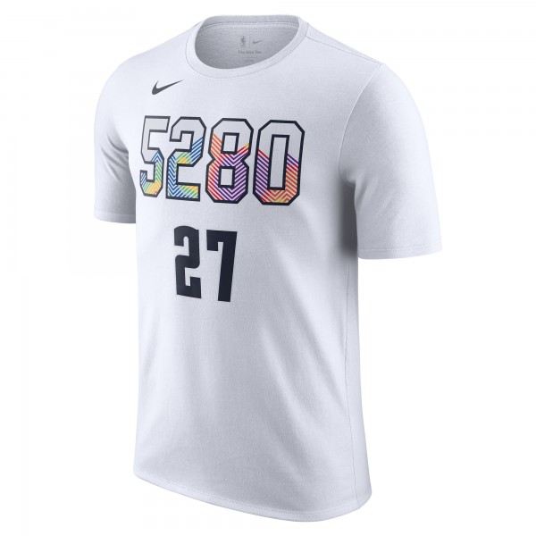 Футболка Jamal Murray Denver Nuggets Nike 2024/25 City Edition Name & Number - White
