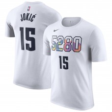 Футболка Nikola Jokic Denver Nuggets Nike 2024/25 City Edition Name & Number - White