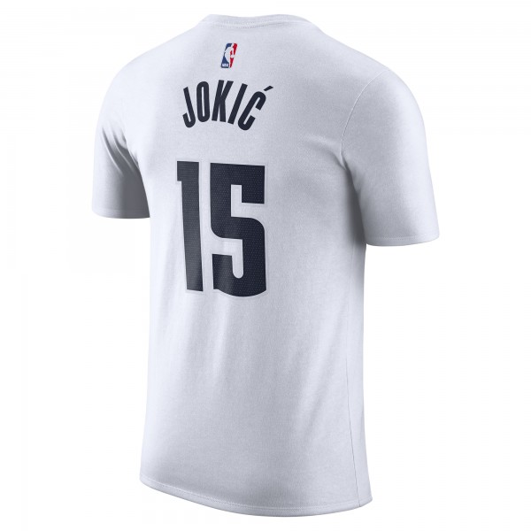 Футболка Nikola Jokic Denver Nuggets Nike 2024/25 City Edition Name & Number - White