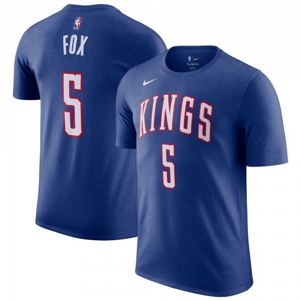Футболка DeAaron Fox Sacramento Kings Nike 2024/25 City Edition Name & Number - Blue