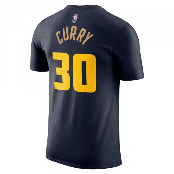 Футболка Stephen Curry Golden State Warriors Nike 2024/25 City Edition Name & Number - Navy