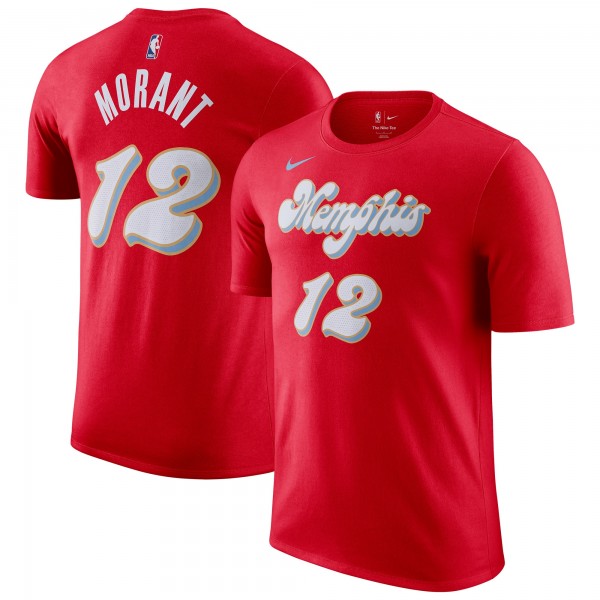 Футболка Ja Morant Memphis Grizzlies Nike 2024/25 City Edition Name & Number - Red