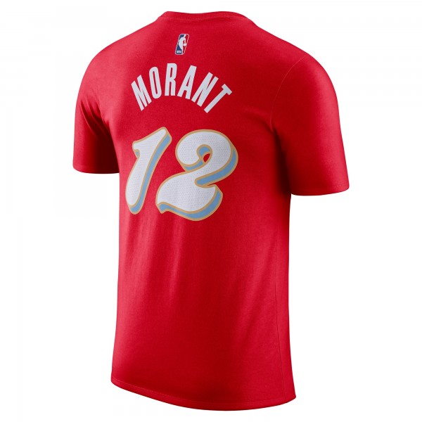 Футболка Ja Morant Memphis Grizzlies Nike 2024/25 City Edition Name & Number - Red