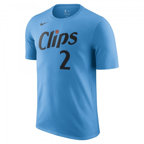 Футболка Kawhi Leonard LA Clippers Nike 2024/25 City Edition Name & Number - Light Blue